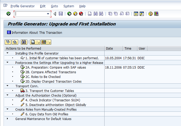 SAP Security. Su3 транзакция SAP. Profile Generator. Viewer profile Generator. With check option